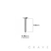 IMPLANT GRADE TITANIUM THREADLESS (PUSH IN) CZ HEART LABRET SET